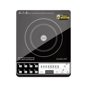 Cadlec CookEase 2000W Induction Cooktop | 8 Cooking Modes, Auto Shut-Off, Over-Heat Protection, LED Display, BIS Approved, Black